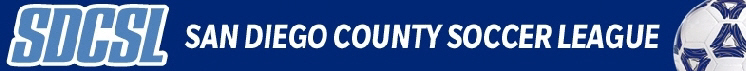 2012 San Diego County Soccer League banner